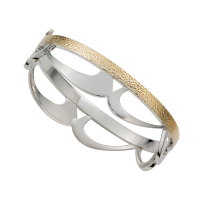 STERLING SILVER AND GOLD BRACELET