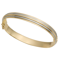 14K YELLOW AND WHITE GOLD BRACELET