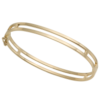 14K YELLOW AND WHITE GOLD BRACELET