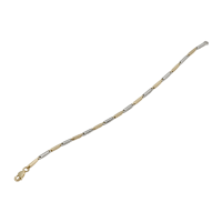 14K YELLOW AND WHITE GOLD BRACELET