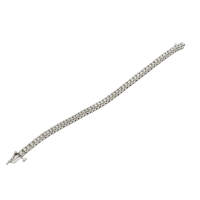 14K WHITE GOLD TENNIS BRACELET WITH DIAMONDS