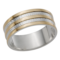 STERLING SILVER AND GOLD BAND