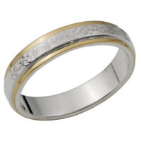 STERLING SILVER AND GOLD BAND