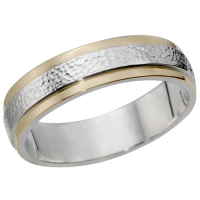 STERLING SILVER AND GOLD BAND